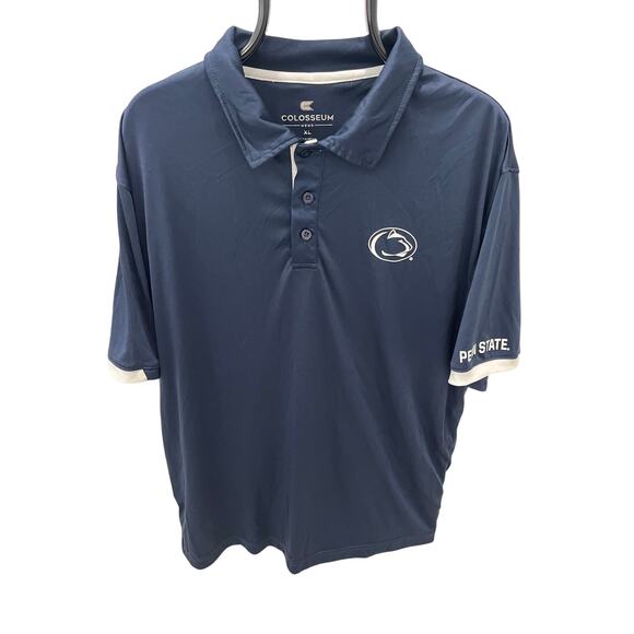 Colosseum Men's XL Penn State Nittany Lions Navy Polo Chest Logo Polo Shirt - Picture 1 of 5